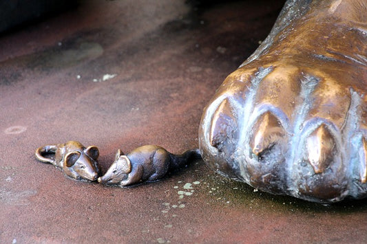 Golden Mouse Mini Statue